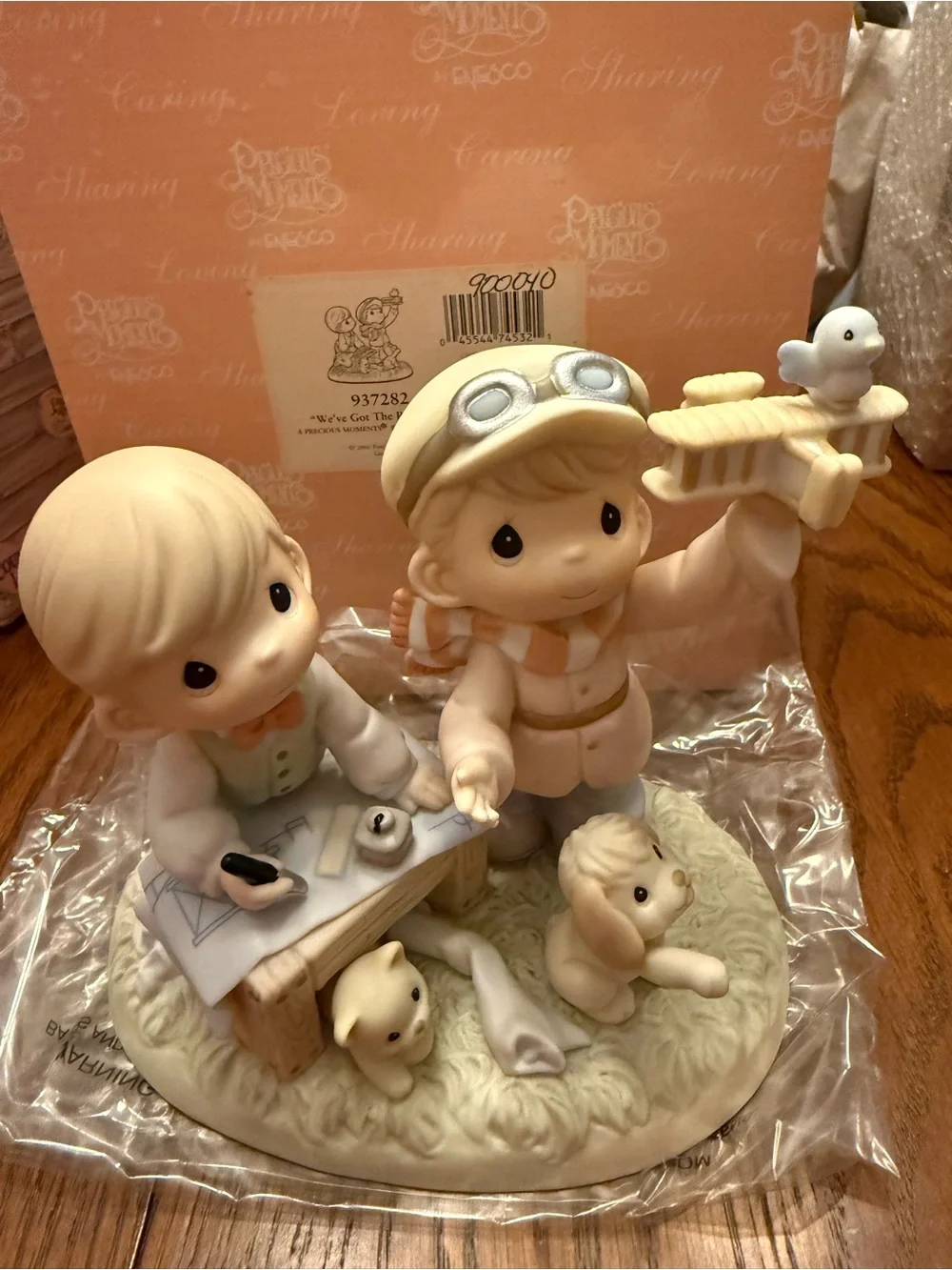 Precious Moments Figurine in Cream, Pink and Tan 937282